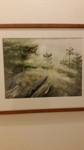 Skogsmotiv   Akvarell
